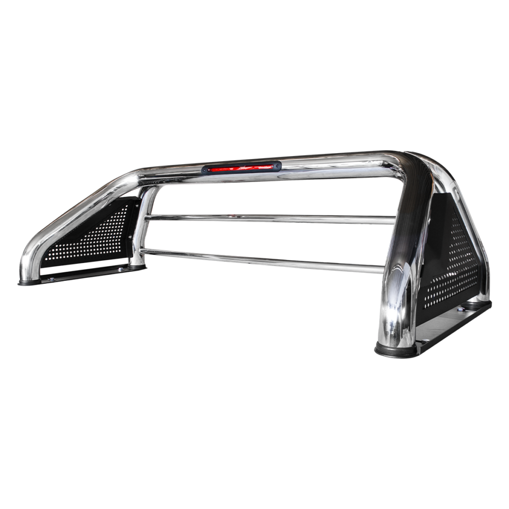 Roll Bar Bronx Acero Inoxidable Con Stop Importado Para Toyota Hilux